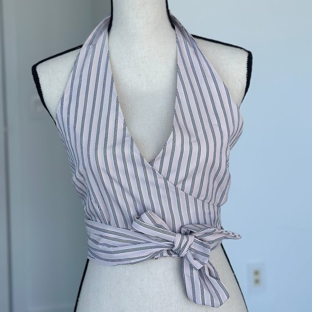 NWT Saiph Halter-Neck Top with Open Back | US 4 (Small) | Made in Italy